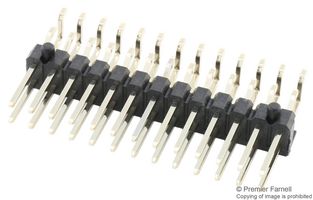 MULTICOMP PRO 2213R-26G-SM-7576APR Pin Header, Right Angle, Board-to-Board, 2.54 mm, 2 Rows, 26 Contacts, Surface Mount Right Angle