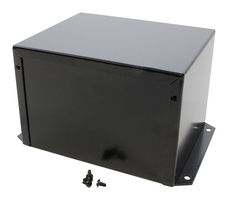 HAMMOND 1411FBPBK. Metal Enclosure, w/ Flange, Utility Box, Aluminium, 102.18 mm, 180.98 mm, 152.04 mm, IP32