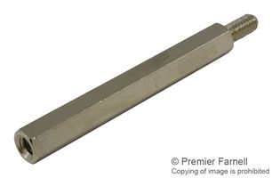 KEYSTONE 1964 Standoff, Brass, 8-32, Hex Male-Female, 50.8 mm, 60.3 mm