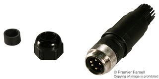 MOLEX 130017-0029 Sensor Connector, BRAD Mini-Change, Mini-Change 130017 Series, 7/8", Male, 5 Positions, Screw Pin