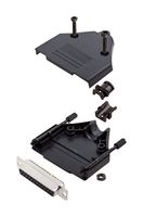 AMPHENOL COMMUNICATIONS SOLUTIONS L17DTPK-P-25+L77SDB25S D Sub Connector, With Backshell, DB25, Standard, Receptacle, DTPK-P, 25 Contacts, DB, Solder Cup