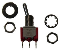 7101SYAQE C&K COMPONENTS, Toggle Switch, On-None-On, SPDT | element14 ...