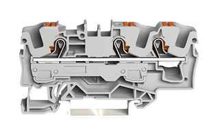 WAGO 2206-1301 DIN Rail Mount Terminal Block, Through, 3 Ways, 20 AWG, 8 AWG, 6 mm², Clamp, 41 A