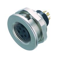 BINDER 09-0408-00-03 Circular Connector, Subminiature Circular Connector, 712/702 Series, Panel Mount Receptacle