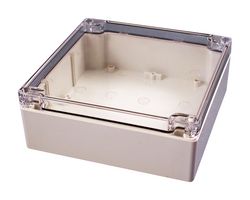 HAMMOND 1554R2GYCL Plastic Enclosure, Multipurpose, Polycarbonate, 61 mm, 160 mm, 160 mm, IP68