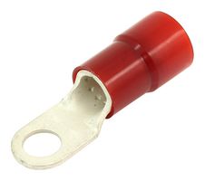 MOLEX 19067-0097 Ring Tongue Terminal, M9, 3/8", 2 AWG, NylaKrimp 19067 Series, Red