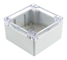 HAMMOND 1554L2GYCL Plastic Enclosure, Multipurpose, Polycarbonate, 60 mm, 105 mm, 105 mm, IP68