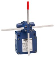 TELEMECANIQUE SENSORS XCKVR44D1H29 Limit Switch, Rod Lever, DPST-NO, DPST-NC, 3 A, 240 V, 0.5 N-m, OsiSense XC Series