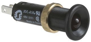 SCHNEIDER ELECTRIC XVLA144 LED Panel Mount Indicator, Red, 48 VDC, 8 mm, 10 mA, IP40