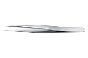 IDEAL-TEK 3C.S.0 Tweezer, Precision, Straight, Pointed, Stainless Steel Tip, 110 mm Length