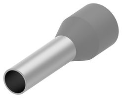 TE CONNECTIVITY - AMP 1-966067-9 Wire Ferrule, Single Wire, 11 AWG, 4 mm², 10 mm, Grey