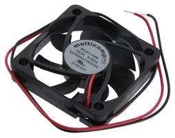 MULTICOMP MC011496 DC Axial Fan, 5 V, Square, 50 mm, 10 mm, Vapo Bearing, 11 CFM
