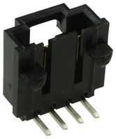 MOLEX 70555-0038 Pin Header, Wire-to-Board, 2.54 mm, 1 Rows, 4 Contacts, Through Hole Right Angle, SL 70555 Series