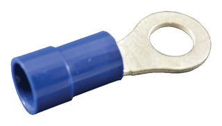 MOLEX 19070-0083 Ring Tongue Terminal, M3.5, #6, 14 AWG, 2.5 mm², InsulKrimp 19070 Series, Blue