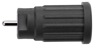 SCHUTZINGER SEPB 8518 NI / SW Banana Test Connector, Jack, Panel Mount, 24 A, 1 kV, Nickel Plated Contacts, Black