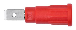 SCHUTZINGER SEPB 8522 NI / RT Banana Test Connector, Jack, Panel Mount, 10 A, 600 V, Nickel Plated Contacts, Red