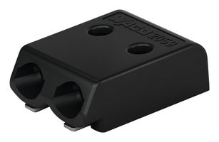 WAGO 2059-322/998-403 Wire-To-Board Terminal Block, Black, 3 mm, 2 Ways, 26 AWG, 22 AWG, 0.5 mm², Clamp