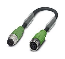 PHOENIX CONTACT 1522985 Sensor Cable, 8P, M12 Plug, M12 Receptacle, 8 Positions, 1.5 m, 4.9 ft