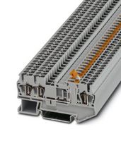 PHOENIX CONTACT 3036356 DIN Rail Mount Terminal Block, Knife Disconnect, 3 Ways, 28 AWG, 12 AWG, 2.5 mm², Clamp, 20 A