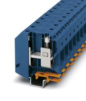 PHOENIX CONTACT 3010136 DIN Rail Mount Terminal Block, Feed-Thru, 2 Ways, 4 AWG, 000 AWG, 95 mm², Screw, 232 A
