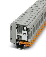 PHOENIX CONTACT 3213140 DIN Rail Mount Terminal Block, Feed-Thru, 2 Ways, 4 AWG, 000 AWG, 70 mm², Screw, 192 A