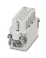 PHOENIX CONTACT 1585362 Heavy Duty Connector, HEAVYCON, Insert, 10+PE Contacts, D15, Receptacle, Push Lock Socket