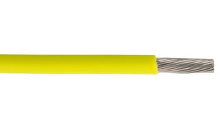 ALPHA WIRE 67010 YL Wire, Per Metre, MPPE, Yellow, 56 x 0.16mm