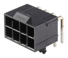 MOLEX 45586-0005 Pin Header, R/A, Wire-to-Board, 4.2 mm, 2 Rows, 8 Contacts, Through Hole Right Angle