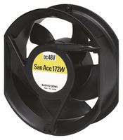 SANYO DENKI 9WE5724K501 DC Axial Fan, 24 V, Circular, 172 mm, 51 mm, Ball Bearing, 300 CFM