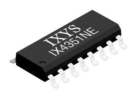LITTELFUSE IX4352NEAU Gate Driver, 1 Channels, Non-Isolated, Low Side, IGBT, SiC MOSFET, 16 Pins, NSOIC-EP