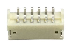 MULTICOMP PRO MP003083 Pin Header, R/A, Wire-to-Board, 1.5 mm, 1 Rows, 6 Contacts, Surface Mount, MP W2B 1.5MM
