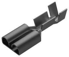 TE CONNECTIVITY - AMP 160927-4 Quick Disconnect Terminal, Open Barrel Splice, 6.35mm x 0.81mm, 0.25" x 0.032", 17 AWG, 13 AWG