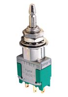 TE CONNECTIVITY - ALCOSWITCH MPE106F Industrial Pushbutton Switch, MP Green Series, 6.4 mm, SPDT, On-(On), Plunger for Cap