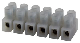 TE CONNECTIVITY 1776293-6 Panel Mount Barrier Terminal Block, 1 Row, 6 Ways, 22 AWG, 12 AWG, 8 mm, 30 A