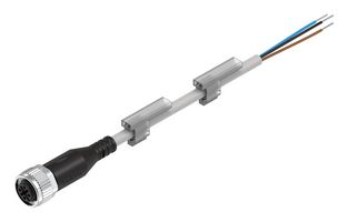 FESTO NEBU-M12G5-K-5-LE3 Sensor Cable, M12 Receptacle, Free End, 3 Positions, 5 m, 16.4 ft