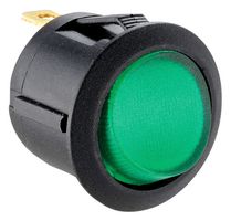MULTICOMP PRO MP004435 Rocker Switch, LED, SPST, 24V, Illuminated, Panel Mount, Green