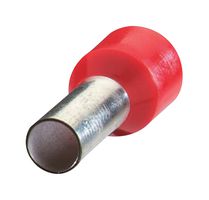 ABB 7TAI029780R0013 Wire Ferrule, Single Wire, 8 AWG, 10 mm², 12 mm, Red, Sta-Kon