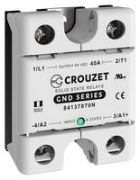 CROUZET 84137870N Solid State Relay, 40 A, 60 VDC, Panel Mount, Screw, DC Switch