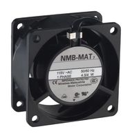 NMB TECHNOLOGIES 06030PB-A1L-AA-00 AC Axial Fan, 115V, Square, 60 mm, 30 mm, Ball Bearing, 7.1 CFM