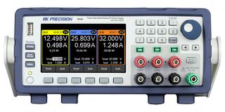B&K PRECISION BK9141 Bench Power Supply, Programmable, 3 Output, 0 V, 60 V, 0 A, 4 A