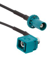 AMPHENOL RF 095FJZFPZAHM500 RF / Coaxial Cable Assembly, 16.4 ft, 5 m, RG174, FAKRA Right Angled Jack, FAKRA Straight Plug