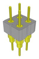 SAMTEC BBD-102-T-A Stacking Board Connector, Vertical, BBD, 4 Contacts, 2.54 mm, Through Hole, 2 Rows