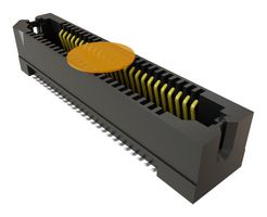 SAMTEC ERF8-025-05.0-S-DV-L-K-TR Mezzanine Connector, Receptacle, 0.8 mm, 2 Rows, 50 Contacts, Surface Mount, Beryllium Copper