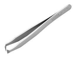 KNIPEX 92 11 01 Tweezers, Cutting, Bent, Flat, 115 mm, Stainless Steel