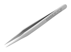 KNIPEX 92 21 06 Tweezers, Gripping, Straight, Pointed, 80 mm, Stainless Steel