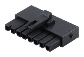 MOLEX 215759-1008 Connector Housing, Black, Micro-Fit+ 215759 Series, Receptacle, 8 Ways, 3 mm
