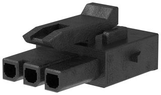 MOLEX 215759-1003 Connector Housing, Black, Micro-Fit+ 215759 Series, Receptacle, 3 Ways, 3 mm