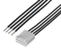 MOLEX 217797-1042 Cable Assembly, KK 254 Receptacle to Free End, 4 Ways, 2.54 mm, 1 Row, 300 mm, 11.8 "