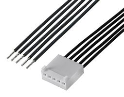 MOLEX 217797-1052 Cable Assembly, KK 254 Receptacle to Free End, 5 Ways, 2.54 mm, 1 Row, 300 mm, 11.8 "