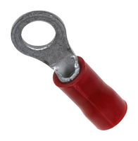 TE CONNECTIVITY - AMP 342106-1 Ring Tongue Terminal, M8, 5/16", 16 AWG, 1.3 mm², PLASTI-GRIP, Red